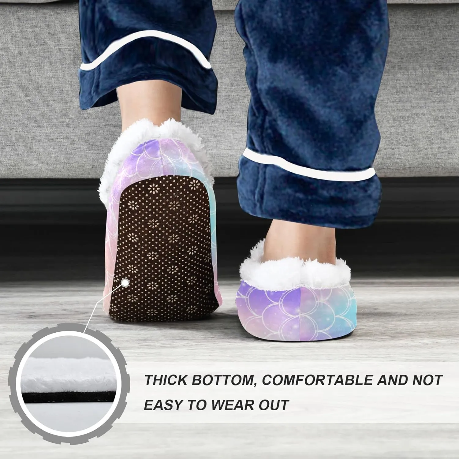 Kids Boys Girls Slippers Soft Memory Foam Indoor Toddler House Slipper Non Slip Spa Travel Household Shoes for Winter Home Bedroom Christmas Dragon Koala Mermaid Bees..