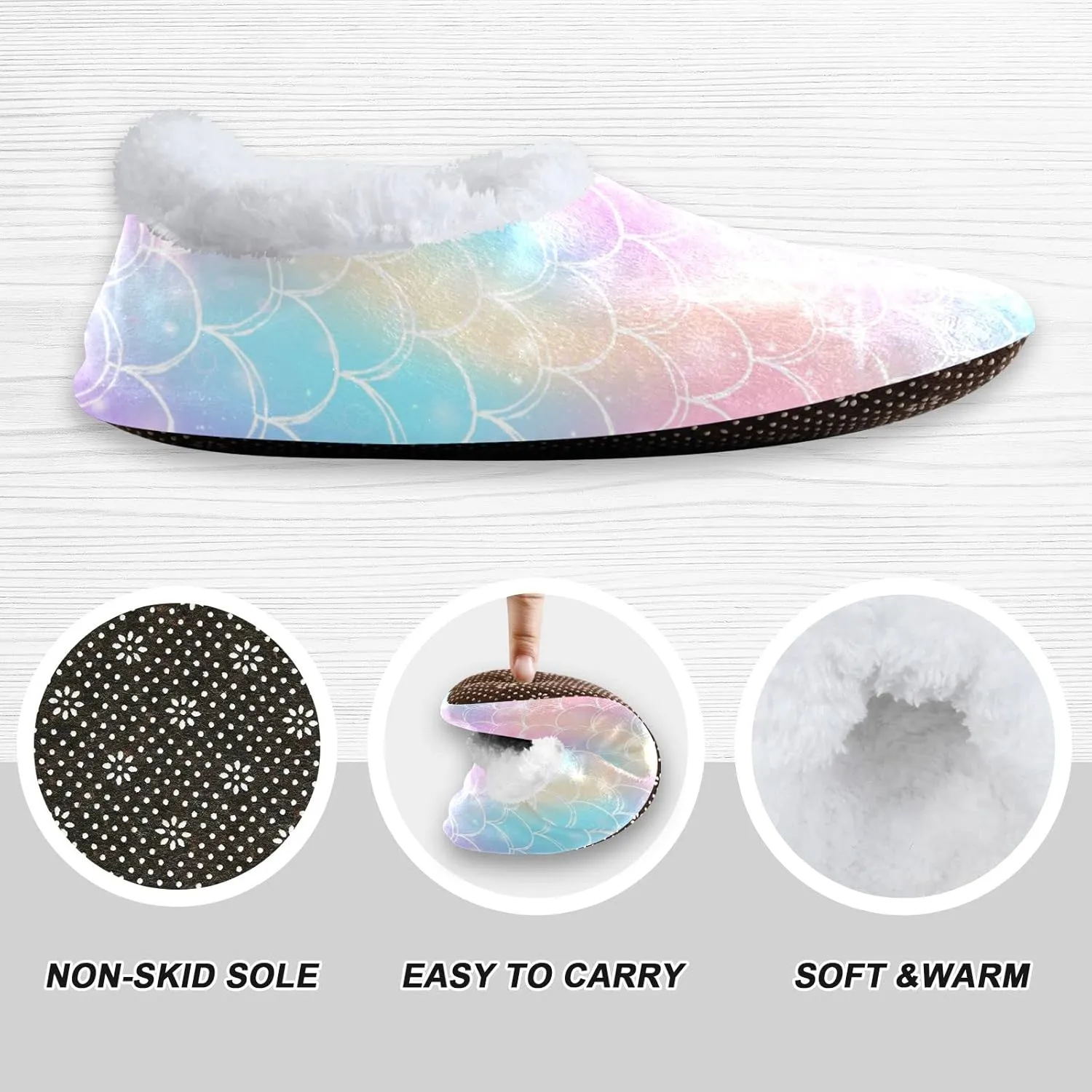 Kids Boys Girls Slippers Soft Memory Foam Indoor Toddler House Slipper Non Slip Spa Travel Household Shoes for Winter Home Bedroom Christmas Dragon Koala Mermaid Bees..