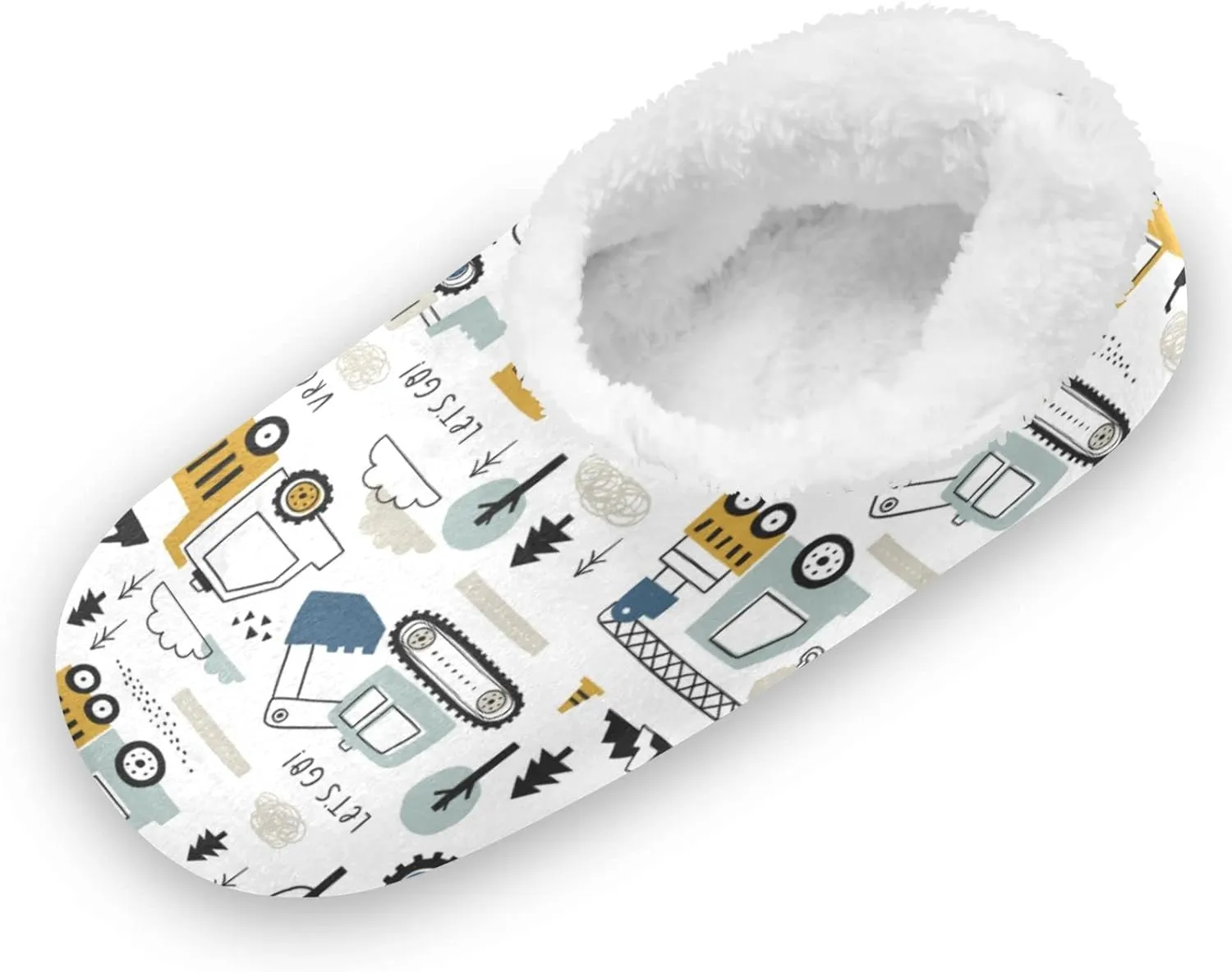 Kids Boys Girls Slippers Soft Memory Foam Indoor Toddler House Slipper Non Slip Spa Travel Household Shoes for Winter Home Bedroom Christmas Halloween Cow Car Duck Leopard..