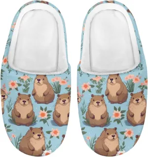 Kids Slippers for Girls Boys Warm Plush House Slippers Bedroom Slip On Fuzzy Slippers Size 9-14.5