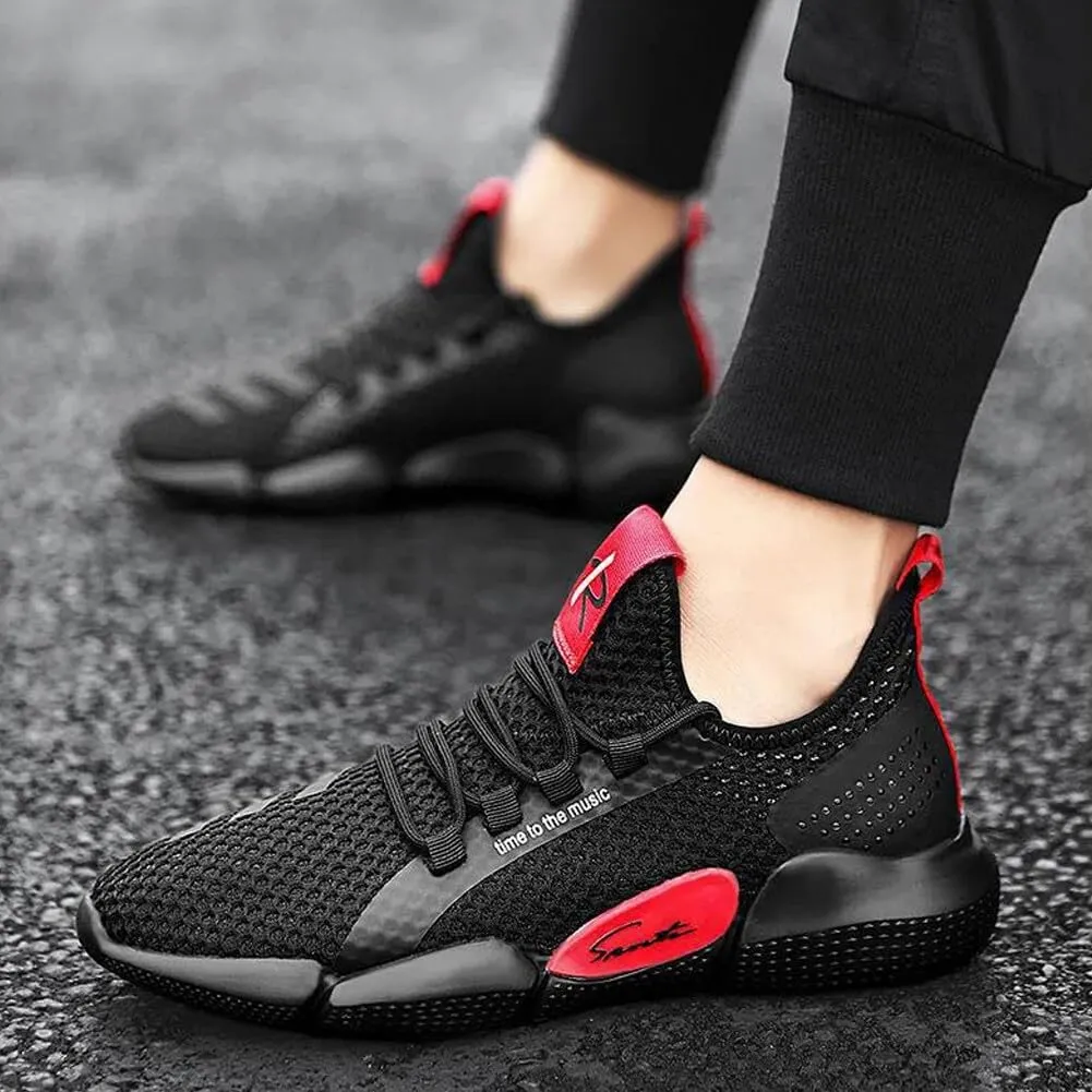 KUNWFNIX Mens Slip On Walking Shoes Non Slip Running Shoes Lightweight Workout Shoes Breathable Mesh Fashion Casual Sneakers