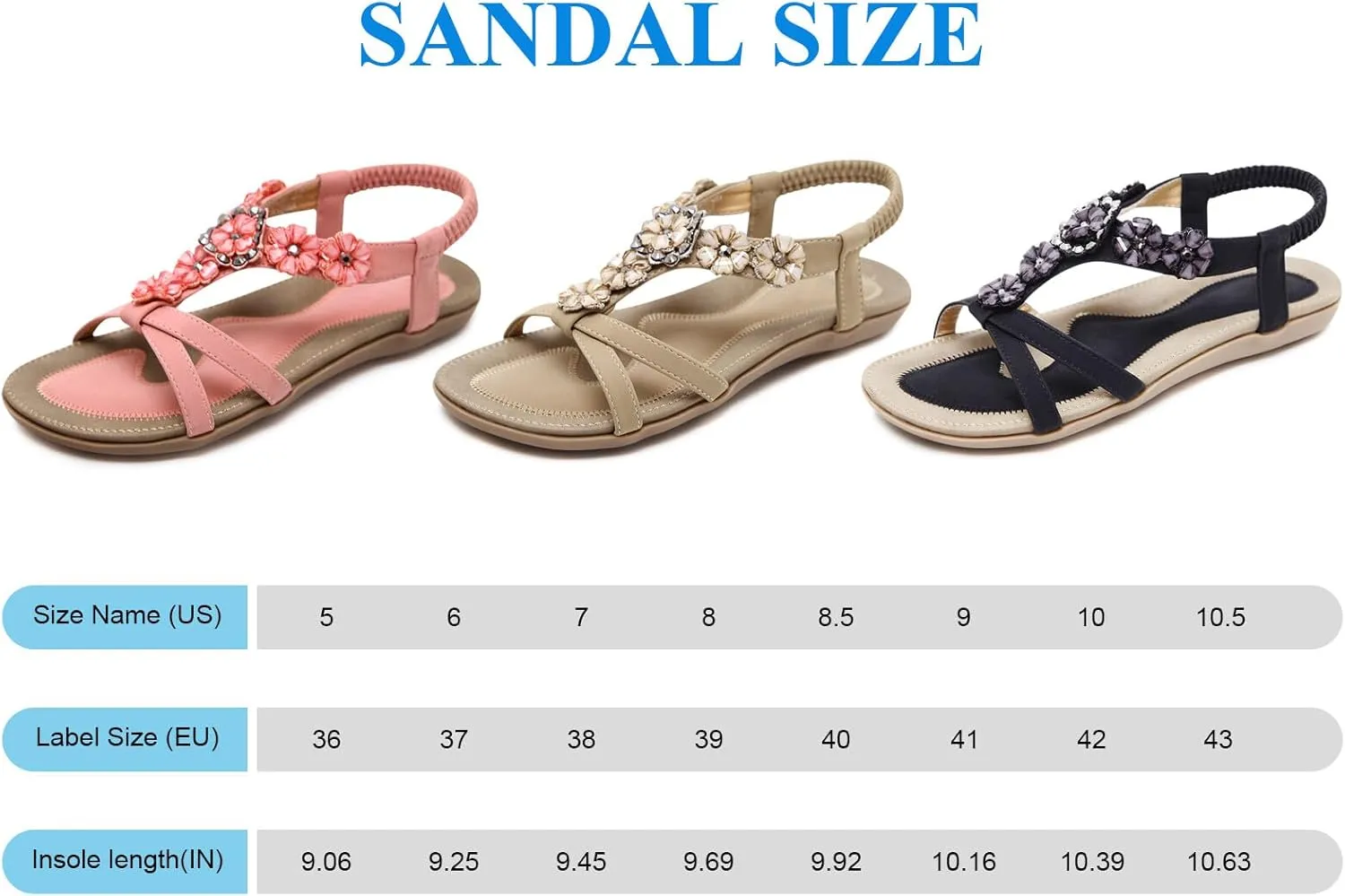 KUNWFNIX Womens Sandals Comfortable Summer Dressy Flat Sandals Bohemian Clip Toe Leather Upholstery T-Strap Flip Flop Thong Sandals