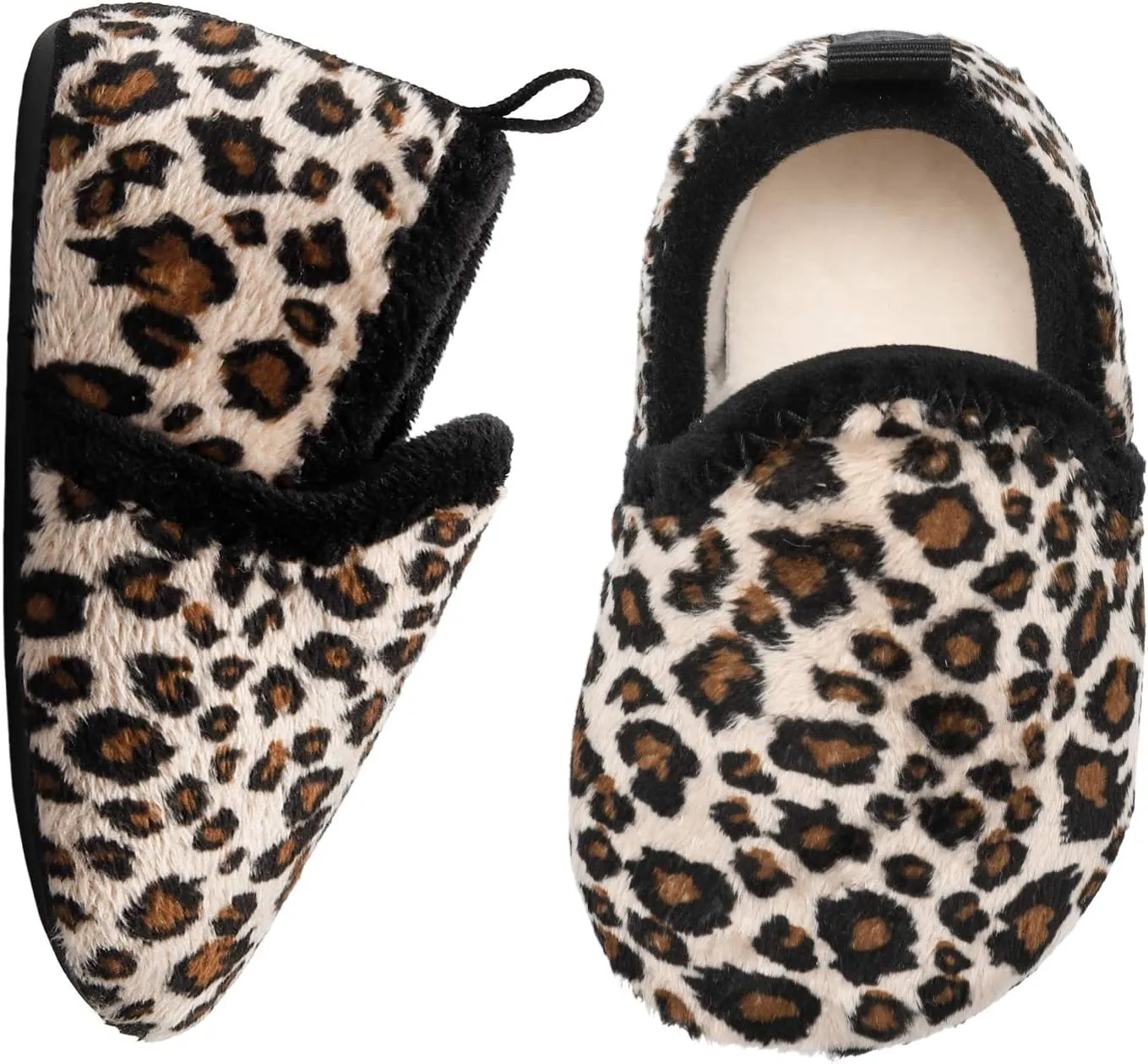L-RUN Toddler Boys Girls House Slippers Indoor Home Shoes Warm Slipper Socks for Kids Baby Soft Winter Warm Walking Shoes