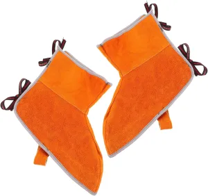 Leather Welding Shoes Cover Heat Resistant Welding Head Cover Comfortable Foot Sleeves for Welders