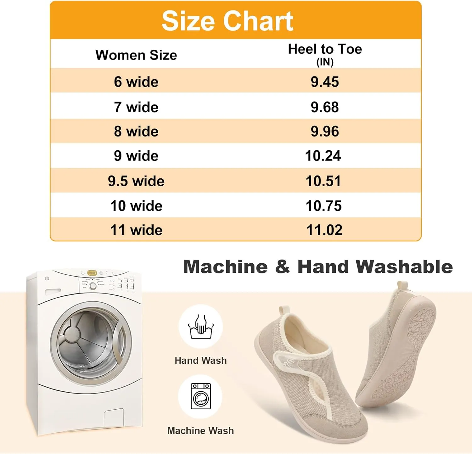 LeIsfIt Womens Slippers Wide Diabetic Shoes Adjustable Arthritis Edema House Shoes Indoor Outdoor Slippers