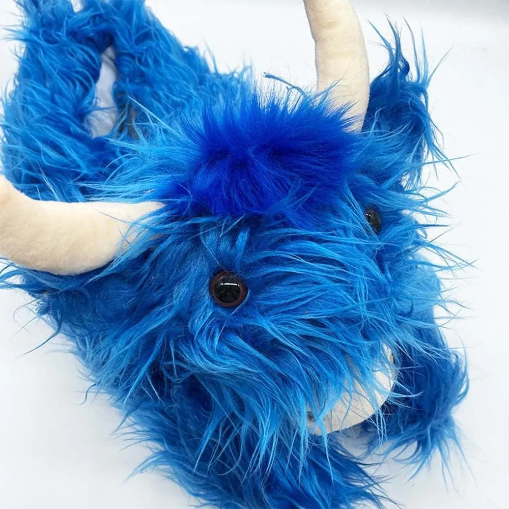 LELEBEAR Highland Cow Slippers, Plush Animal Slippers, Home Indoor Soft Anti-Slip Cute Slippers for Women and Men