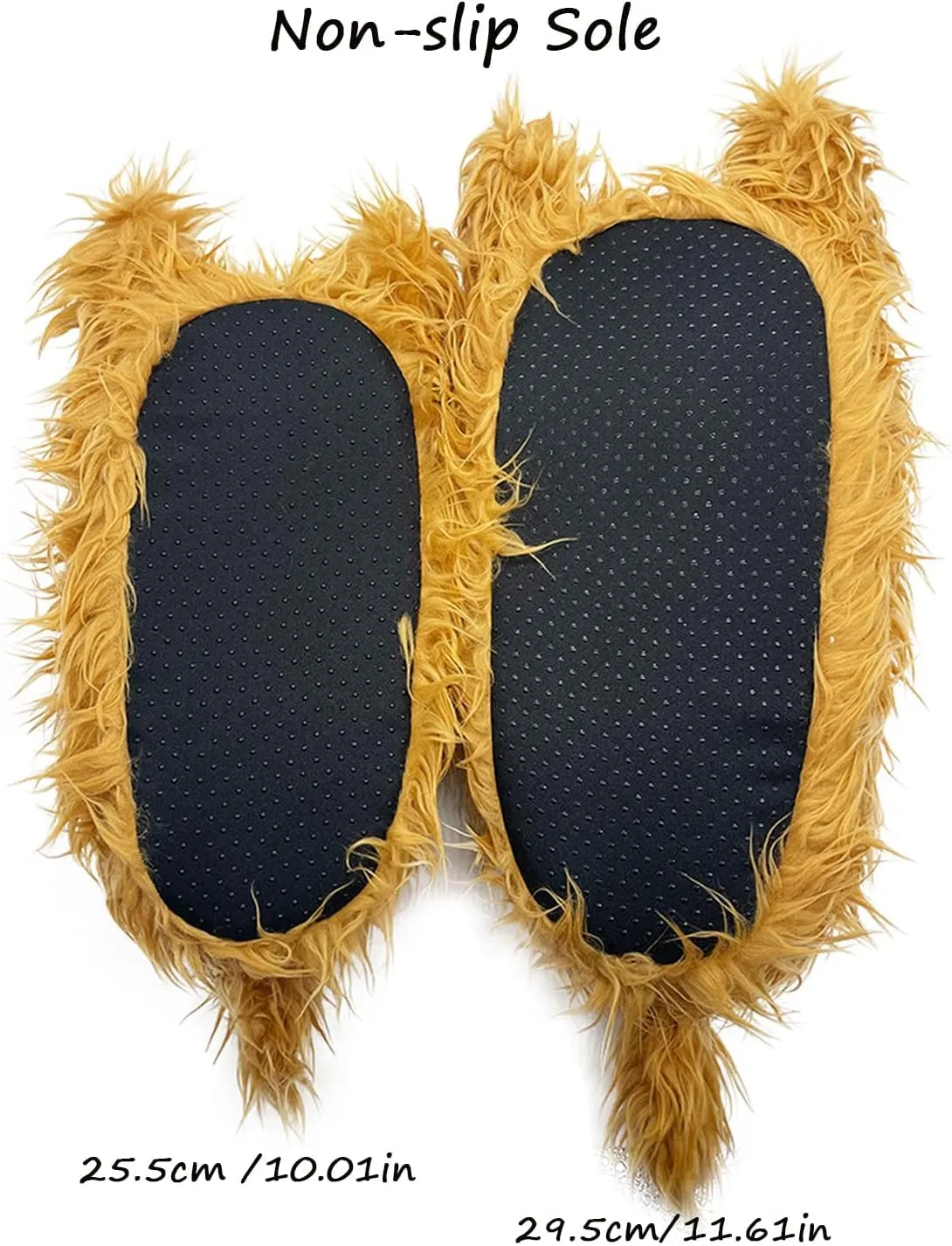 LELEBEAR Highland Cow Slippers, Plush Animal Slippers, Home Indoor Soft Anti-Slip Cute Slippers for Women and Men