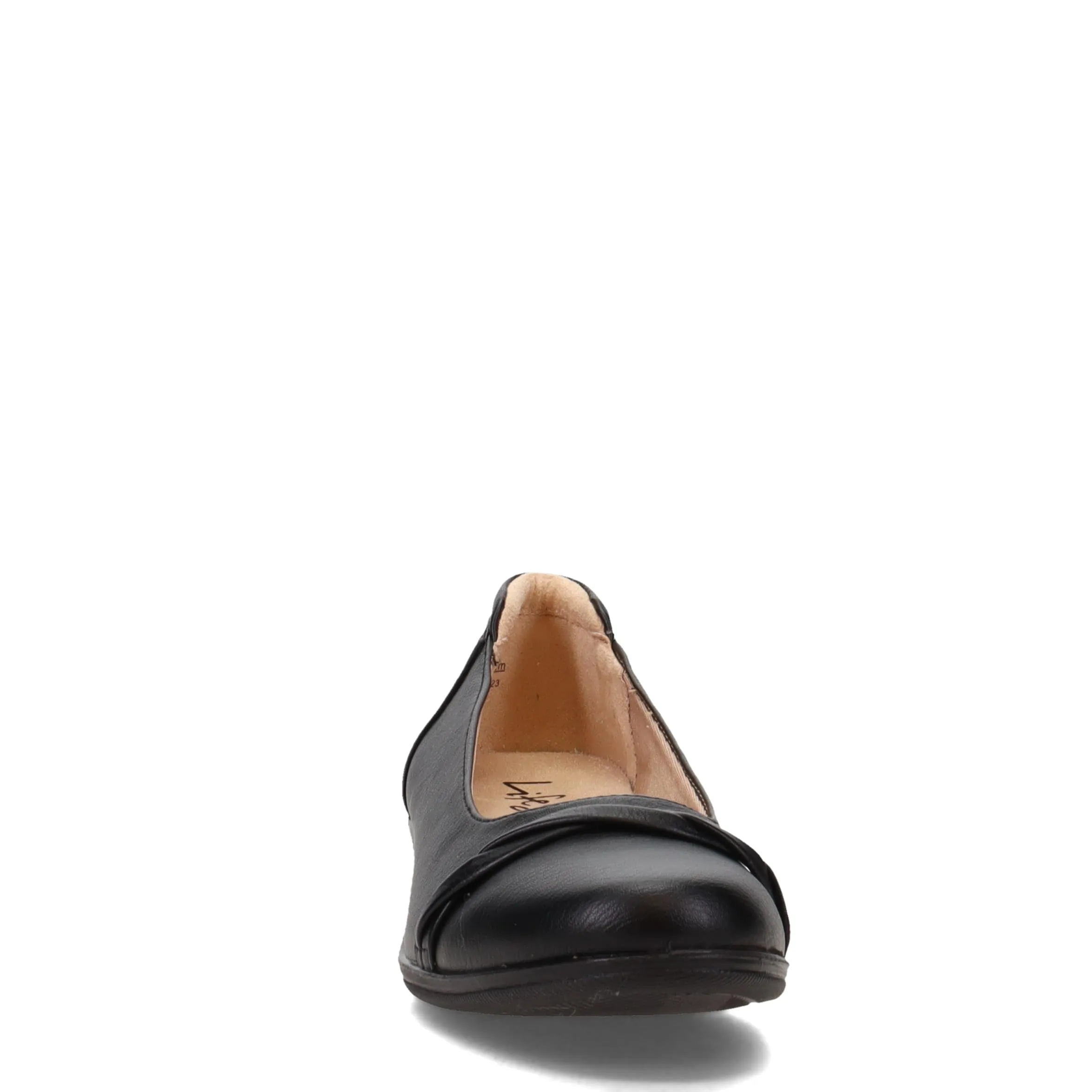 LifeStride Womens Impact Loafer, Black, 7.5 US