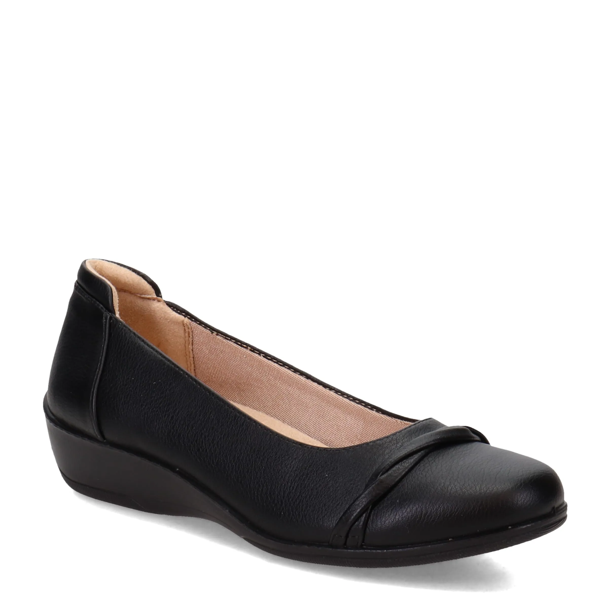 LifeStride Womens Impact Loafer, Black, 7.5 US