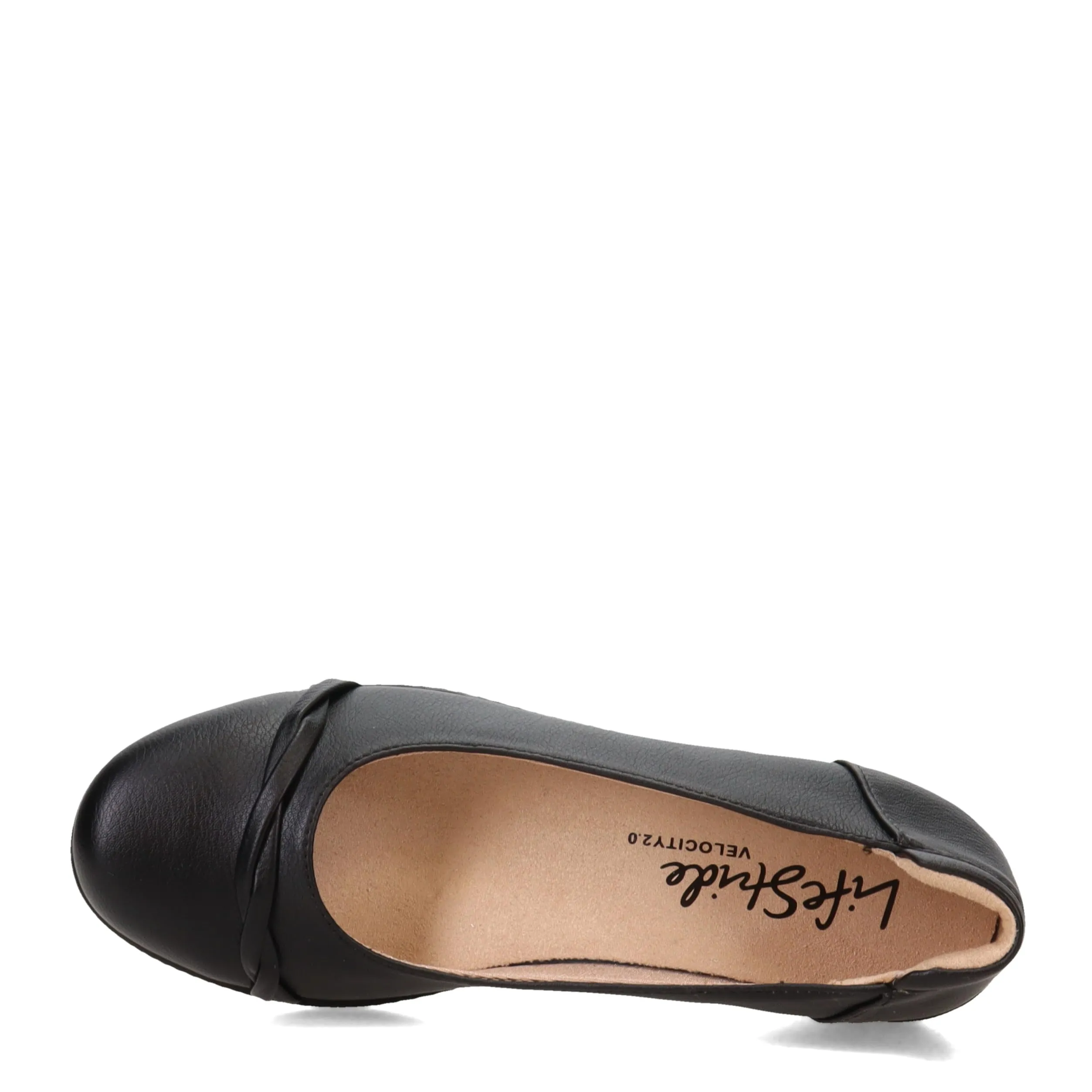 LifeStride Womens Impact Loafer, Black, 7.5 US