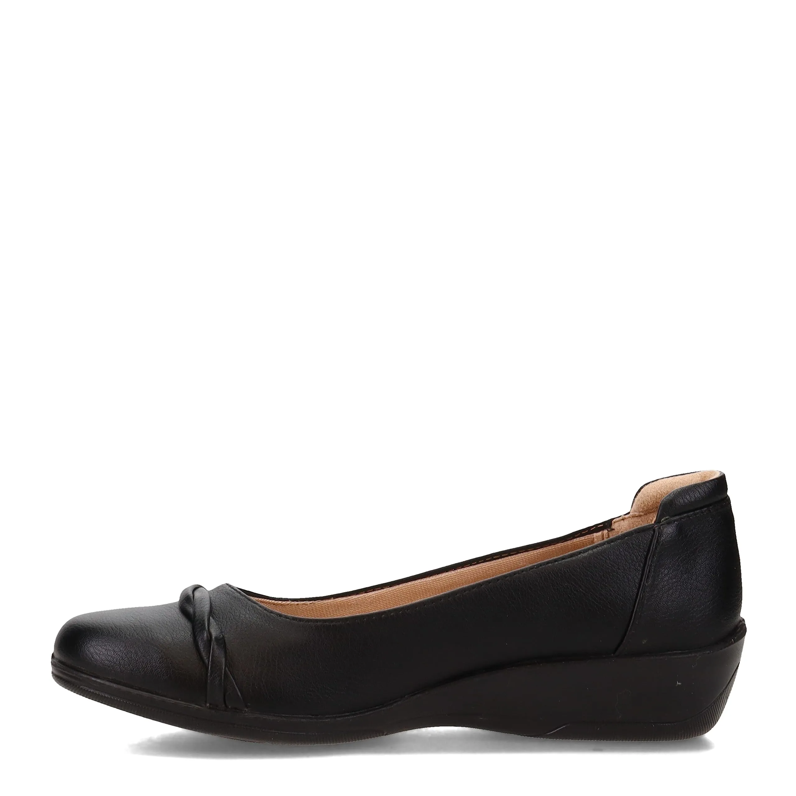 LifeStride Womens Impact Loafer, Black, 7.5 US