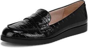LifeStride Womens Zee Loafer Black Croc 9 M