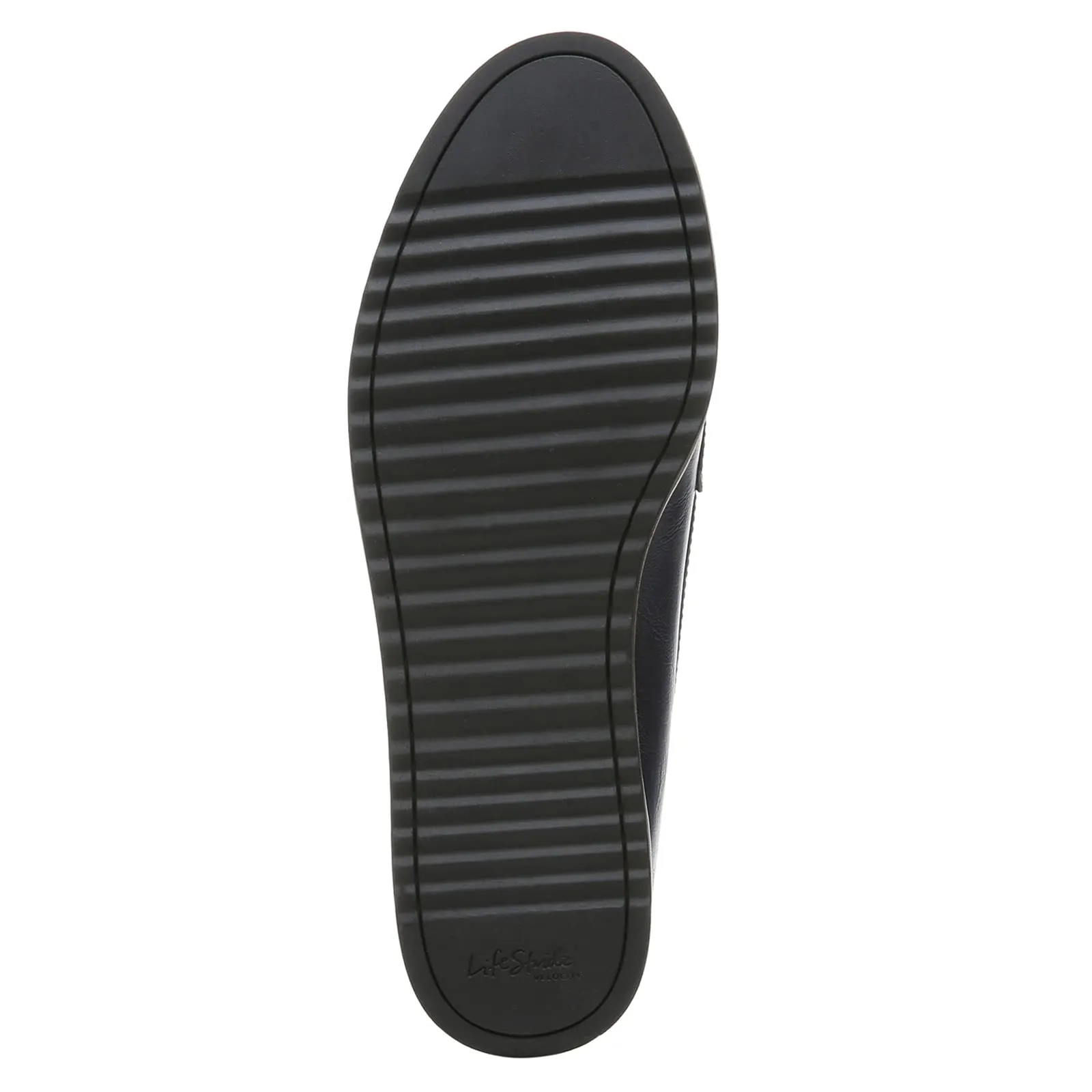 LifeStride Womens Zee Loafer, Navy Shiny, 6.5 US