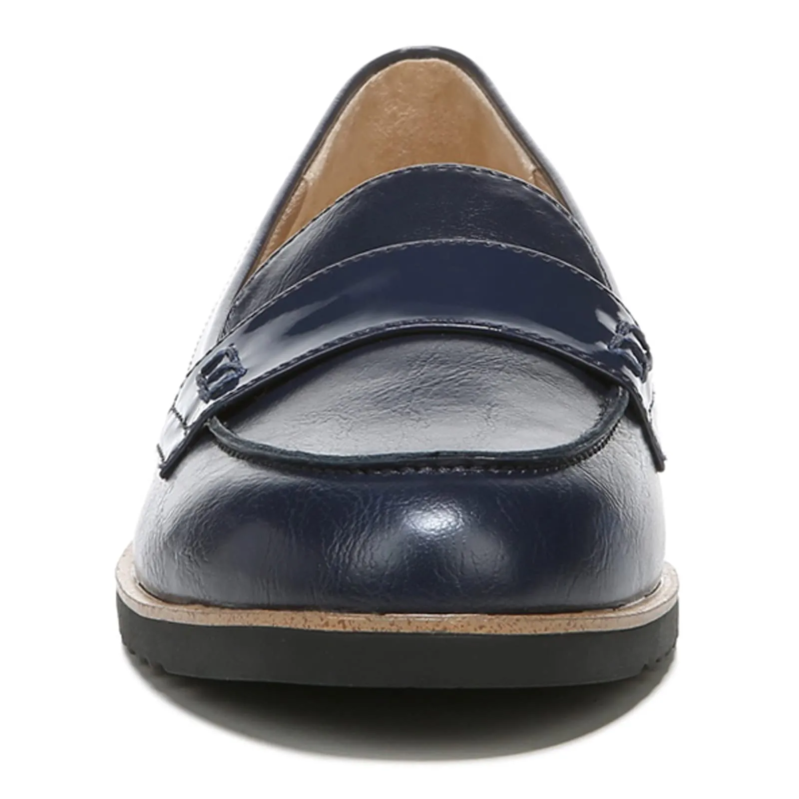 LifeStride Womens Zee Loafer, Navy Shiny, 6.5 US