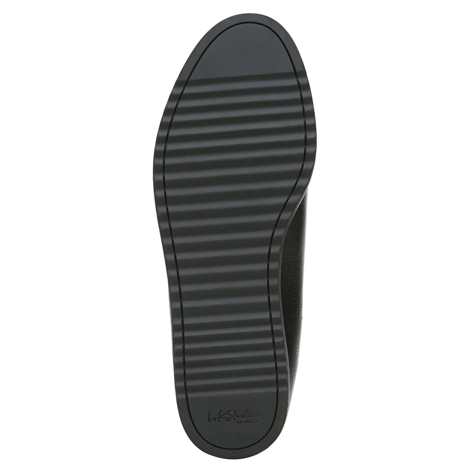 LifeStride Womens Zendaya Loafer, Black, 9 Wide US