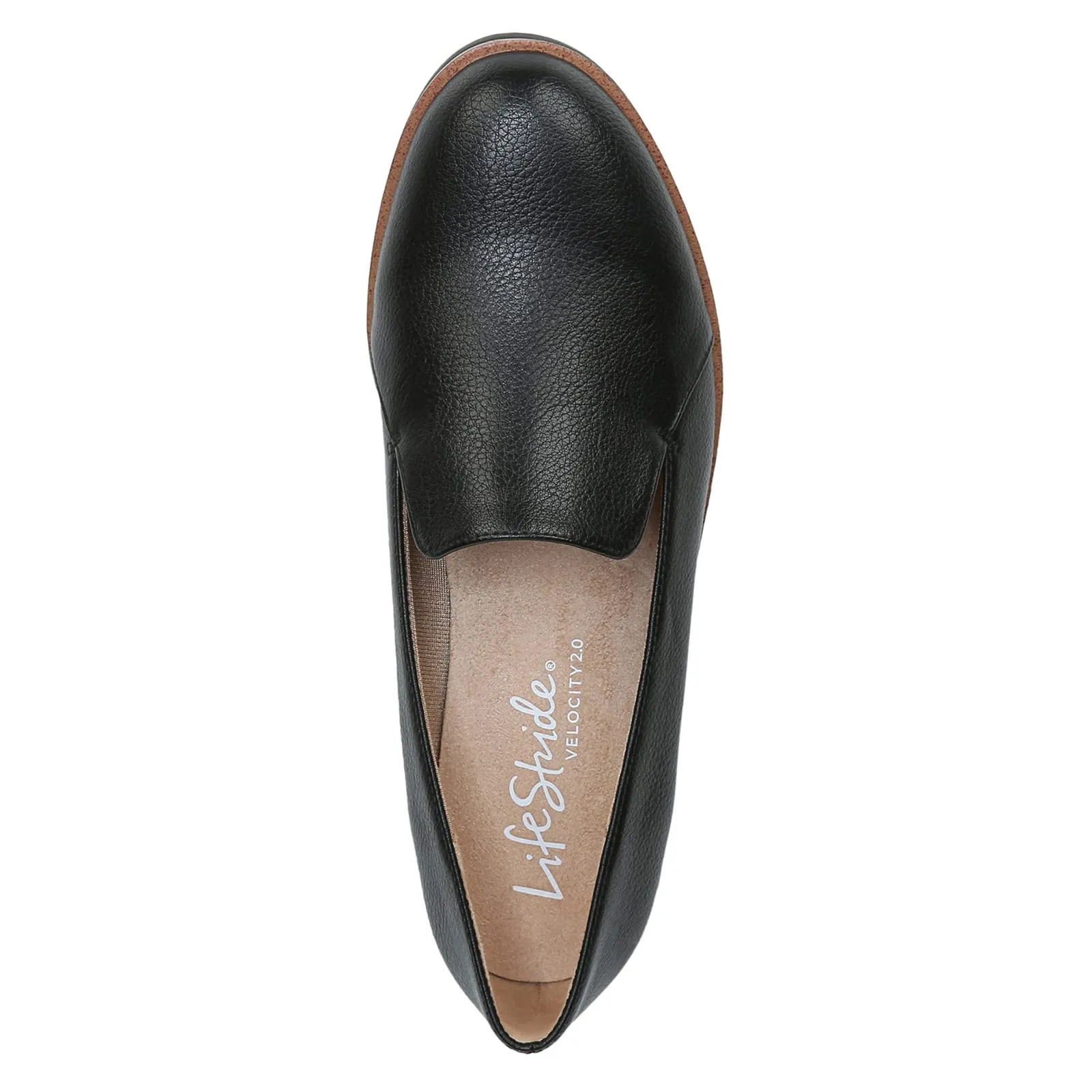LifeStride Womens Zendaya Loafer, Black, 9 Wide US