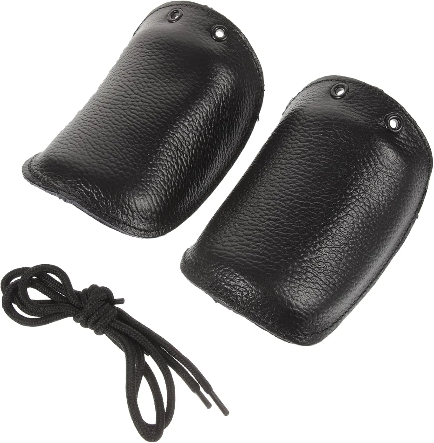 LIFKOME 1 Pair Safety Toe Shoes Cover - Anti-smash Boot Protector Easy Install for Workshop Black Leather Reusable for Shoes