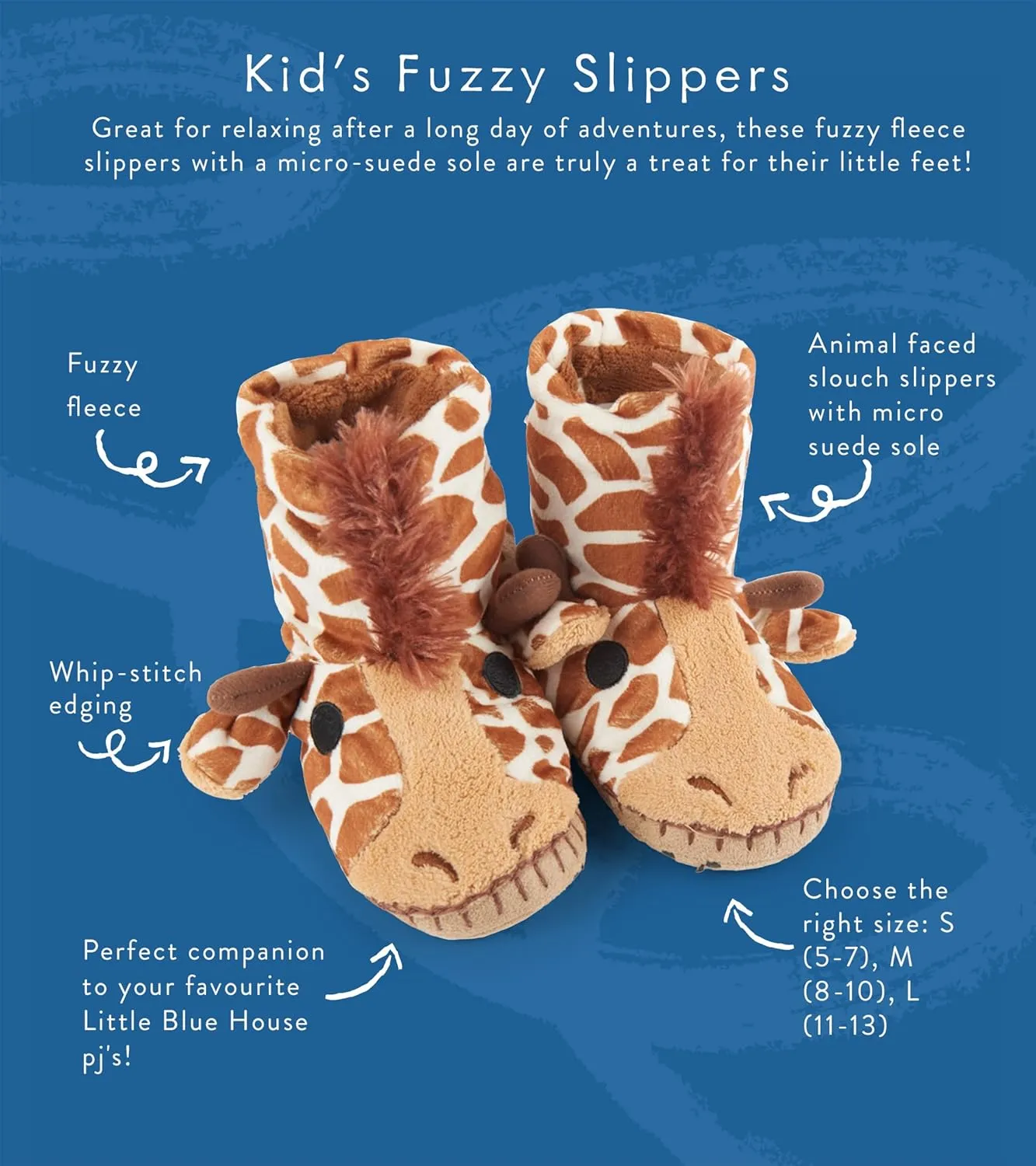 Little Blue House by Hatley Girls' Hi-top Slouch Animal Slipper