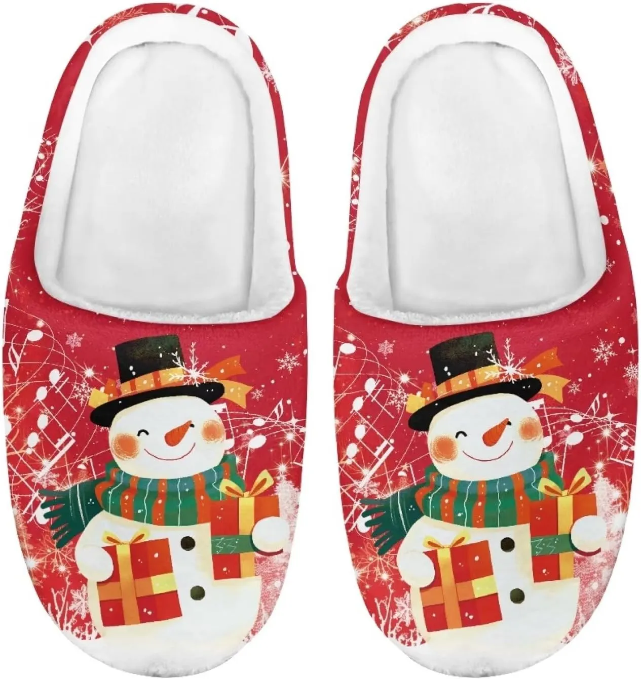 Little Girls Slippers Indoor Comfort Cute Pattern Size 9-15 Black