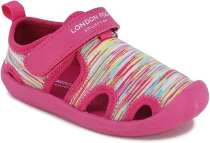 LONDON FOG Kids Toddler Corby Protective Water Shoe,Closed-Toe Sport Sandal- Unisex