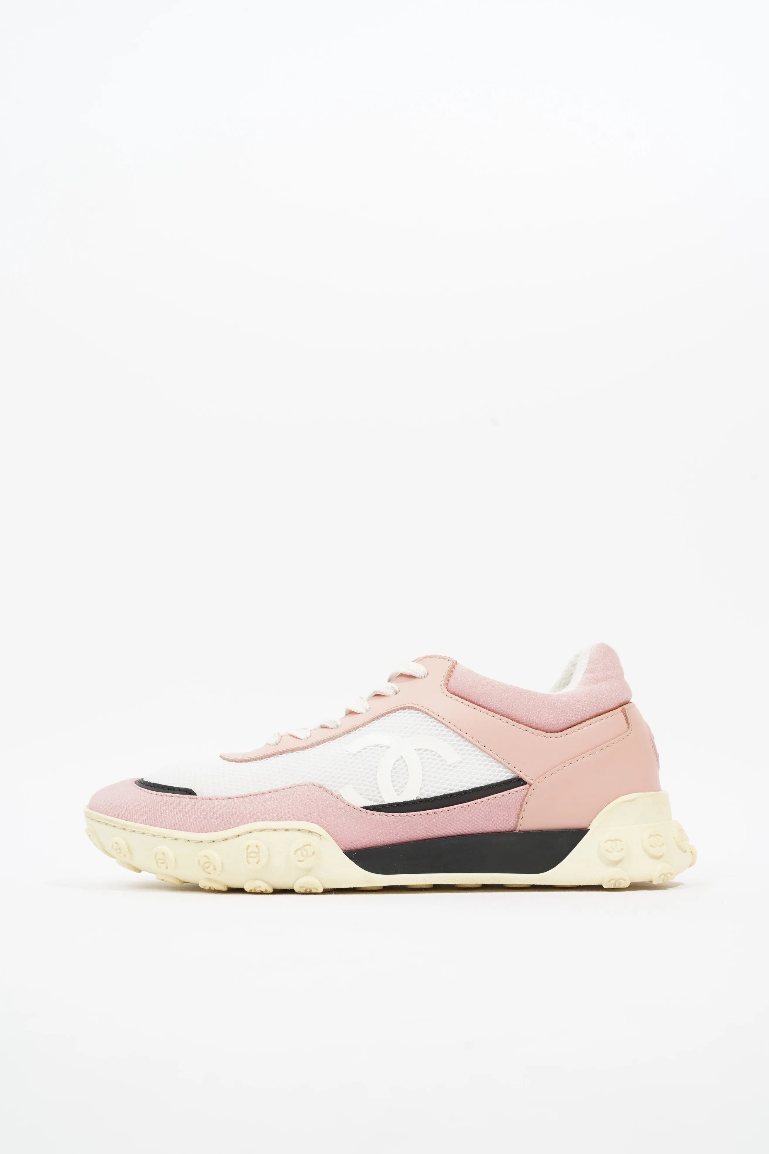 Low Top Sneaker White / Pink Mesh EU 37.5 UK 4.5