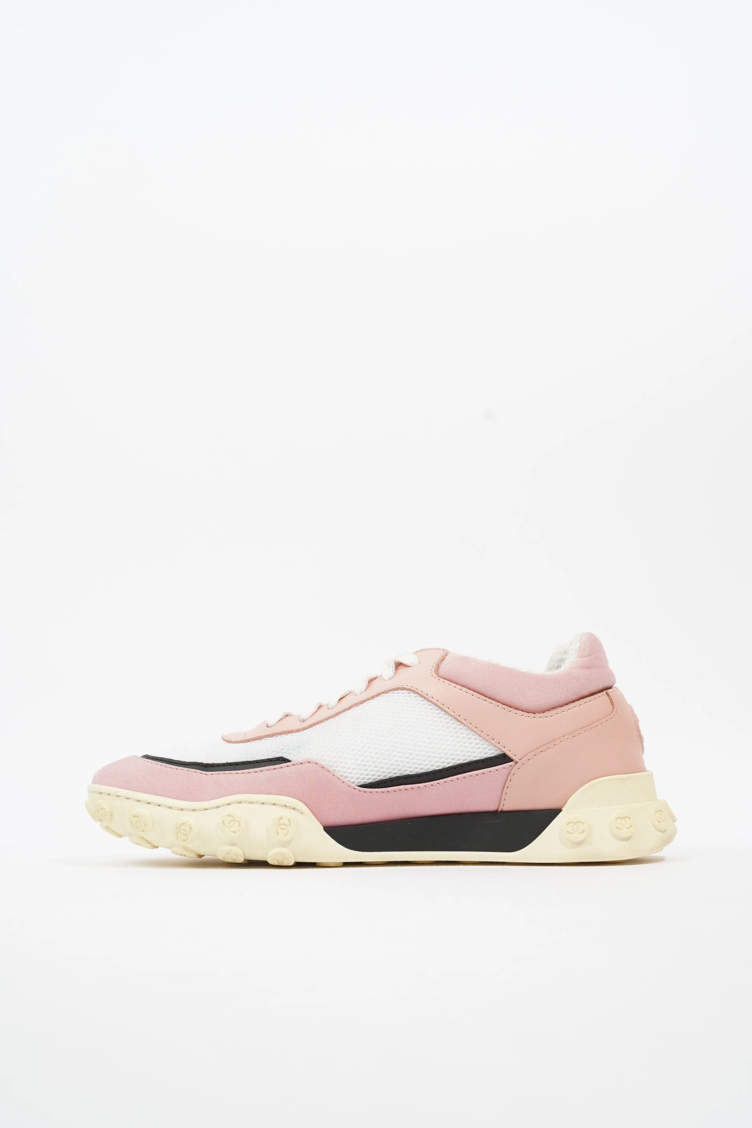 Low Top Sneaker White / Pink Mesh EU 37.5 UK 4.5