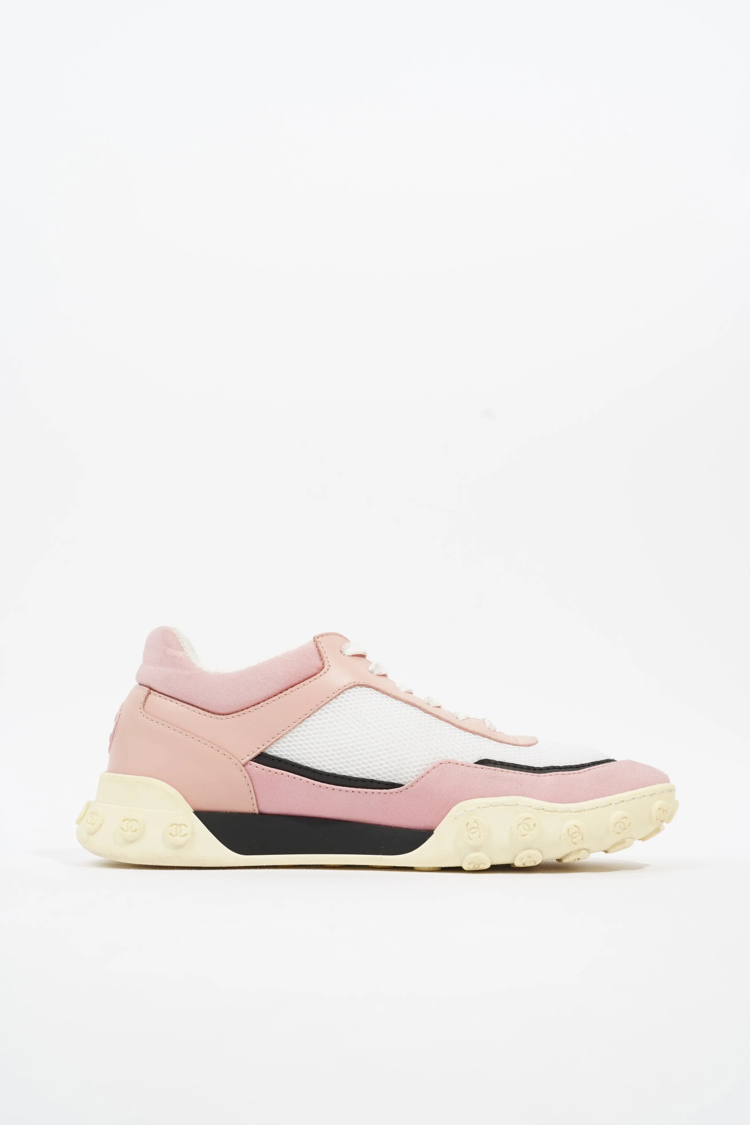Low Top Sneaker White / Pink Mesh EU 37.5 UK 4.5