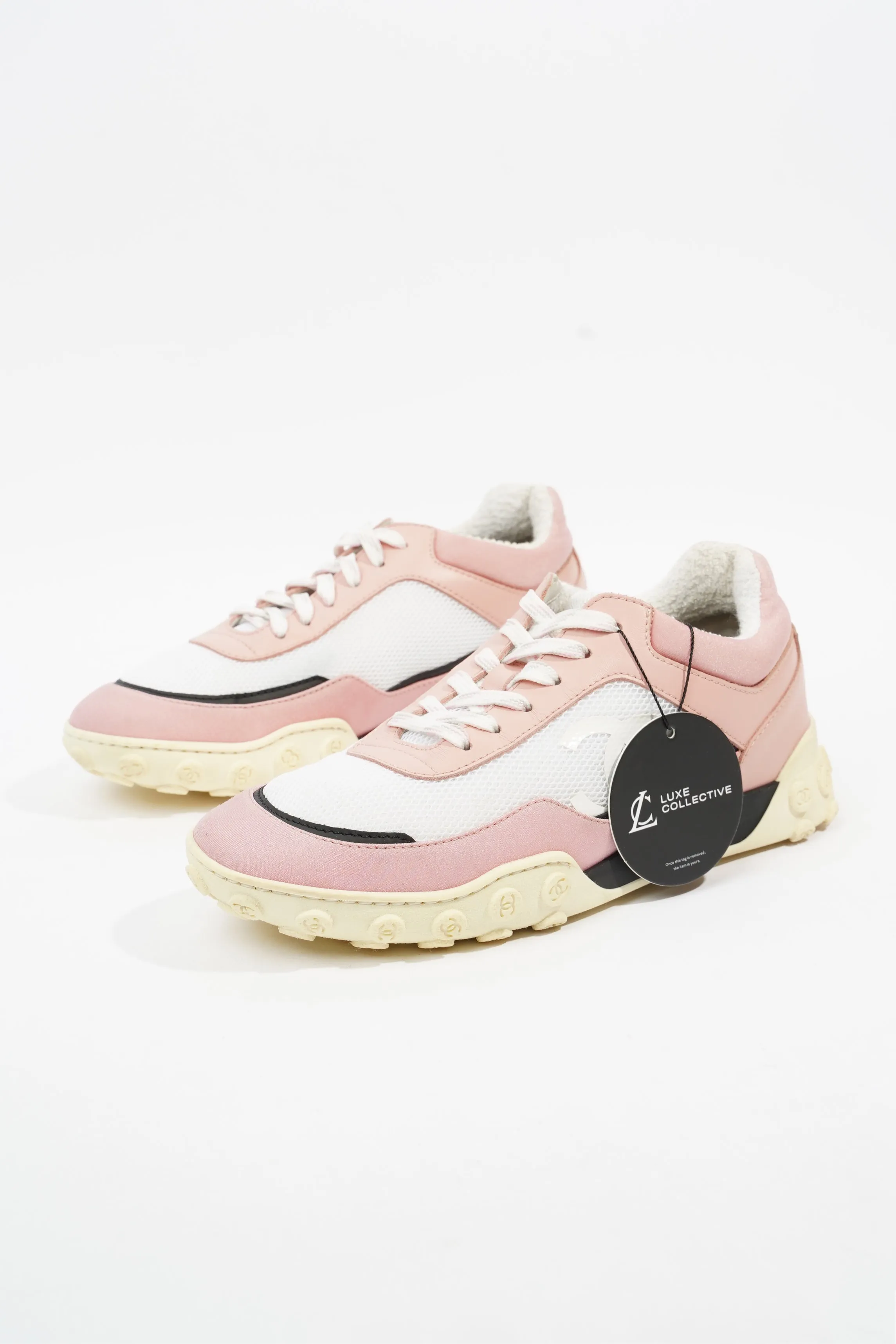 Low Top Sneaker White / Pink Mesh EU 37.5 UK 4.5