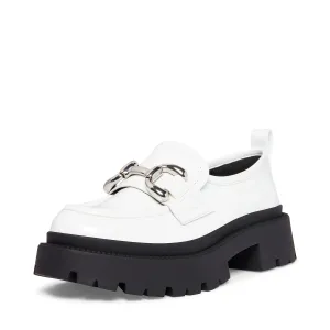 Madden Girl Women's Ashlee Loafer, White Box, 8