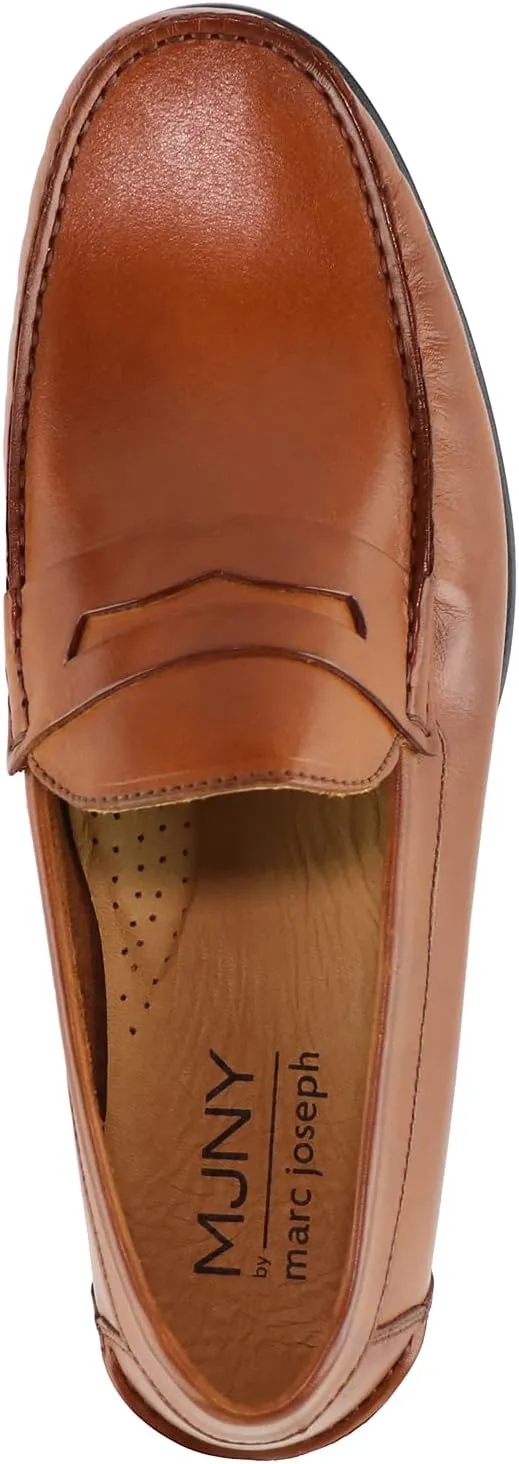 Marc Joseph New York Mens Casual Comfortable Genuine Leather Lightweight Classic Fashion Dress Penny Loafer Slip On Breathable Driving Loafer