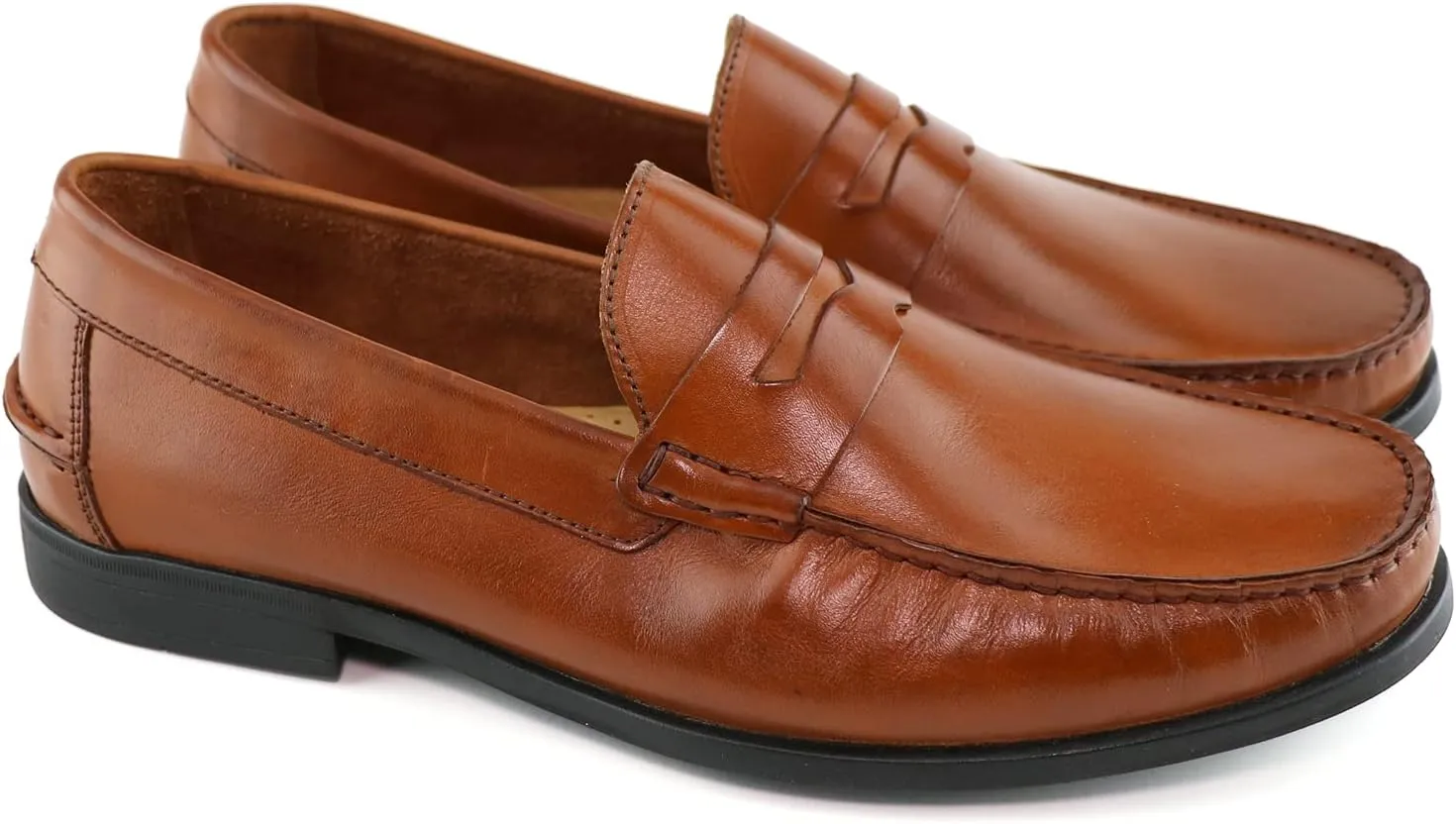 Marc Joseph New York Mens Casual Comfortable Genuine Leather Lightweight Classic Fashion Dress Penny Loafer Slip On Breathable Driving Loafer