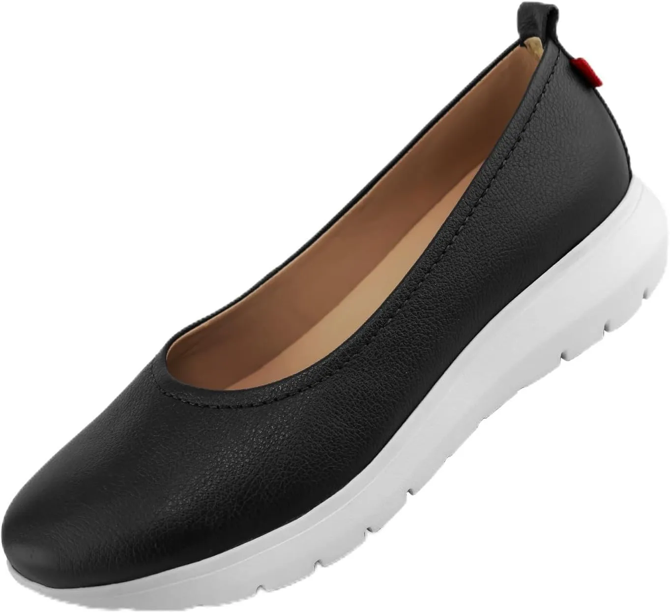 Marc Joseph New York Women's Comfort Slip On Leather Lightweight Loafer Flat