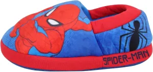Marvel Kids Boys Spiderman Warm Plush Slippers, Red, US 5-6 Unisex Toddler