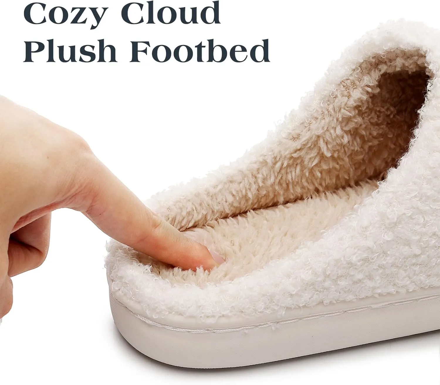 Menore Christmas Reindeer Slippers for Womens Mens Plush Warm Santa Claus Slippers Fuzzy House Slippers Christmas Gifts For Girls Women Girlfriend