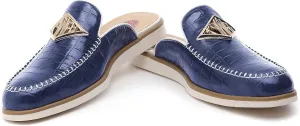 Men's Casual Slip-on Mule Loafer,Mens Fashion Backless Dress Slippers Comfy Lightweight Walking Penny Shoes for Men