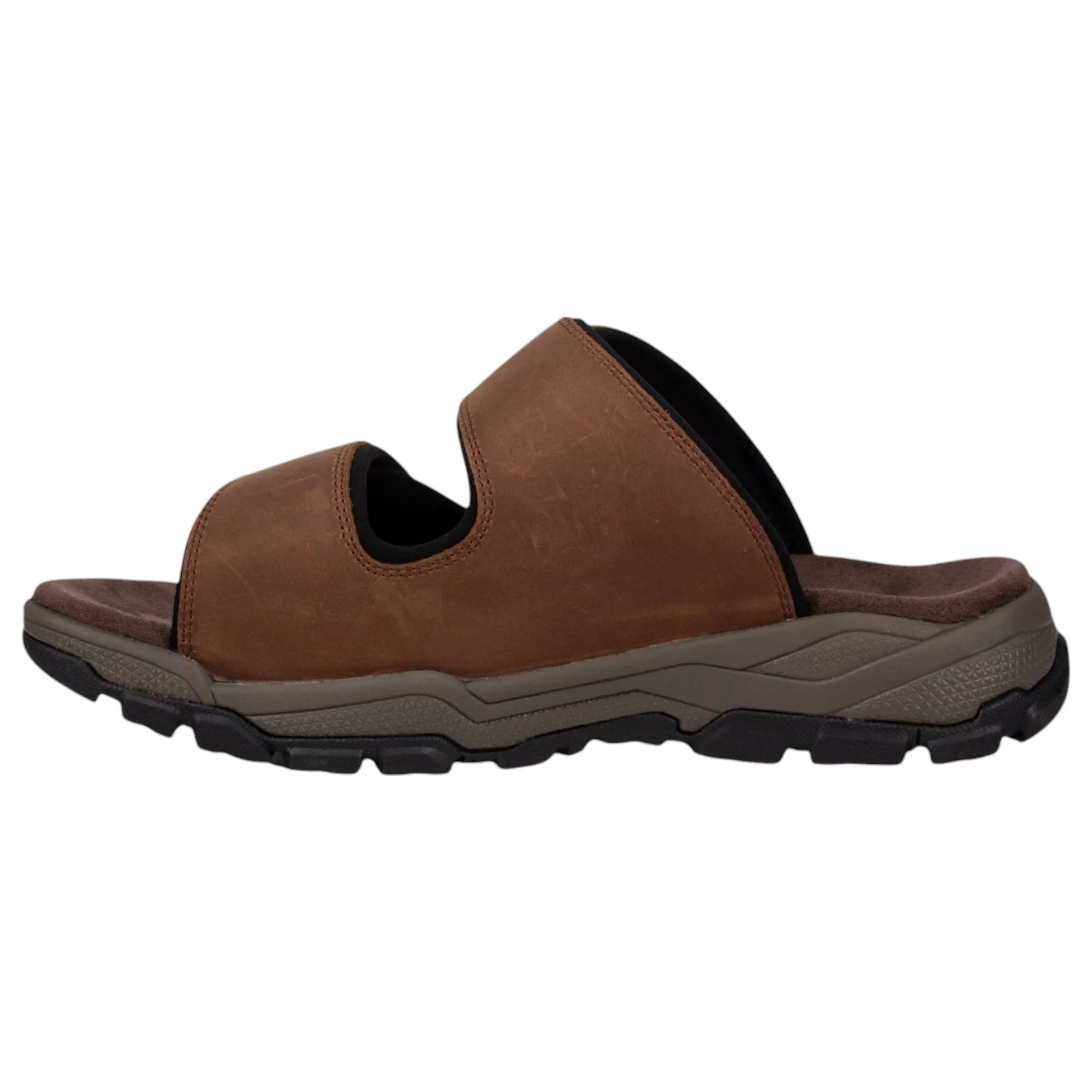 Mens Hush Puppies Tour Sandals Brown