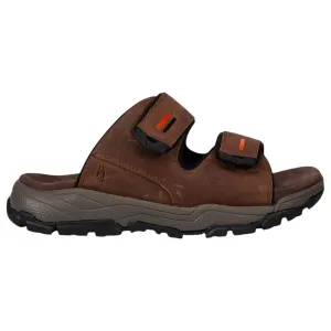 Mens Hush Puppies Tour Sandals Brown