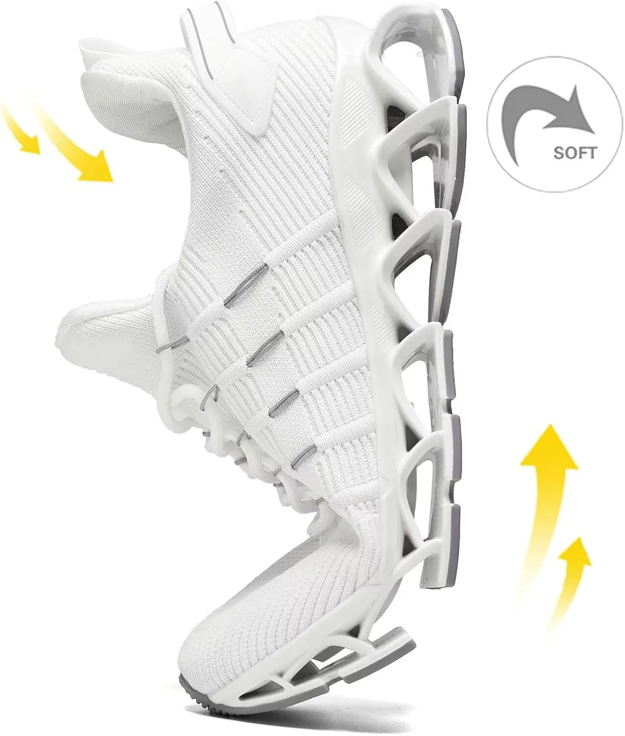 Mens Running Shoes Mesh Breathable Trail Runners Fashion Sport Blade Walking Tennis Sneakers