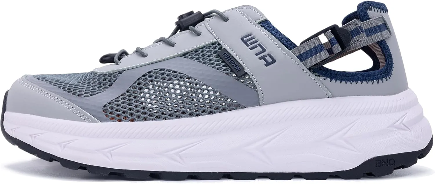 Mens Wide Hiking Sandal Summer Water Shoes Outdoor Athletic Recovery Sandals Closed Toe Walking Shoes US 8-13