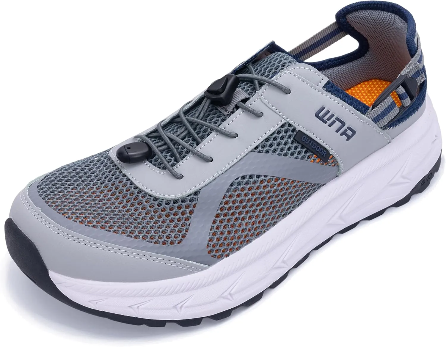 Mens Wide Hiking Sandal Summer Water Shoes Outdoor Athletic Recovery Sandals Closed Toe Walking Shoes US 8-13
