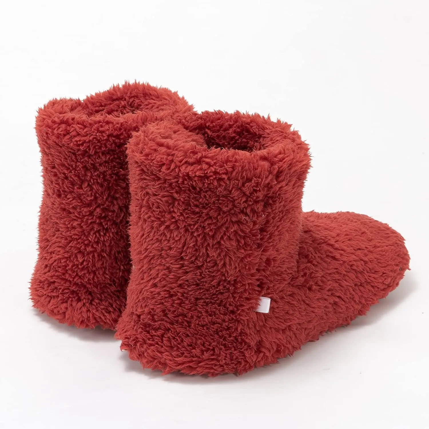 mianshe Women's and Men's Fluffy Bootie Slipper Sock with Memory Foam House Shoes