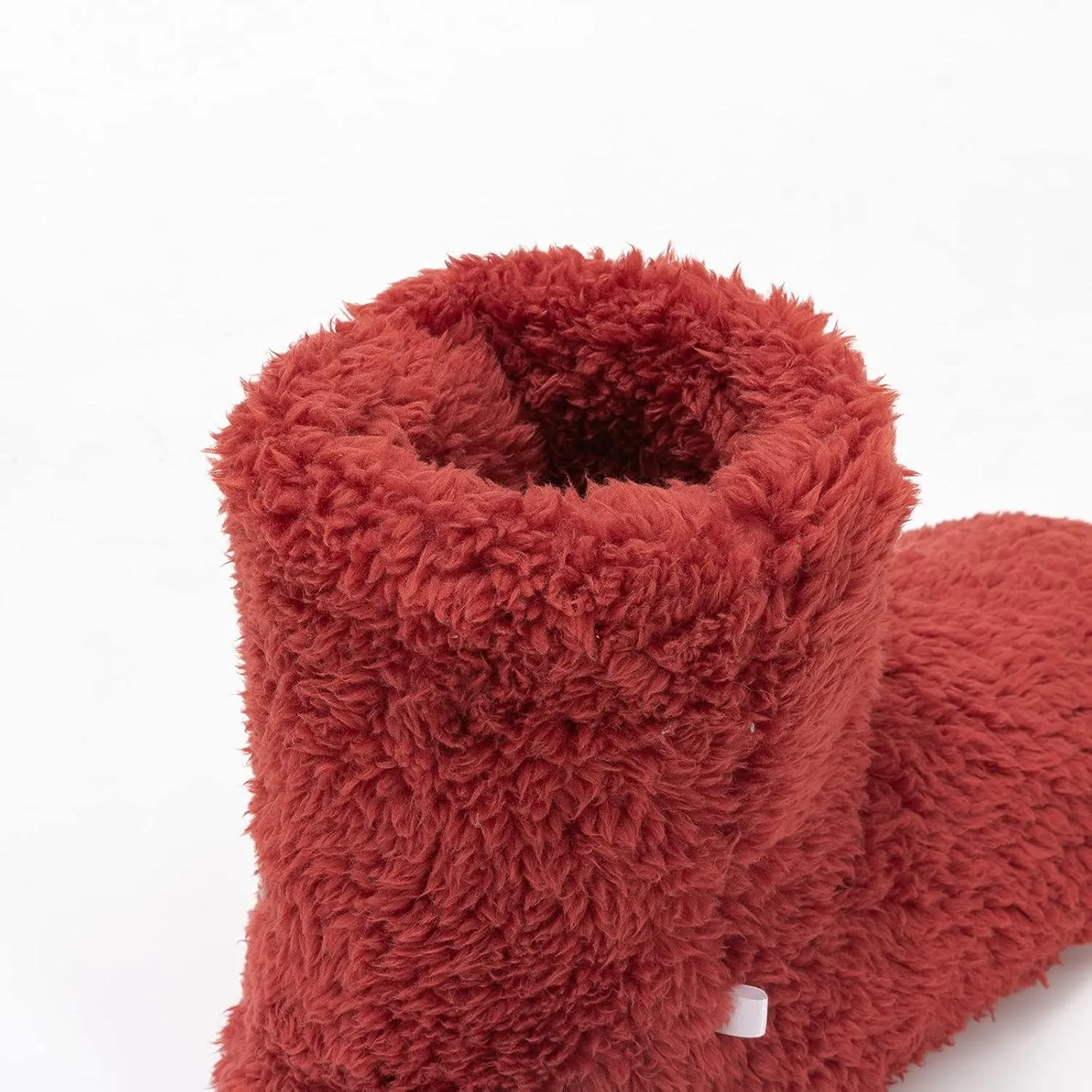 mianshe Women's and Men's Fluffy Bootie Slipper Sock with Memory Foam House Shoes