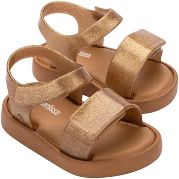mini melissa Jump Sandals for Babies & Toddlers - Papete Jelly Sandal w/Velcro Fastener, Comfy Sandals for Toddler Girls