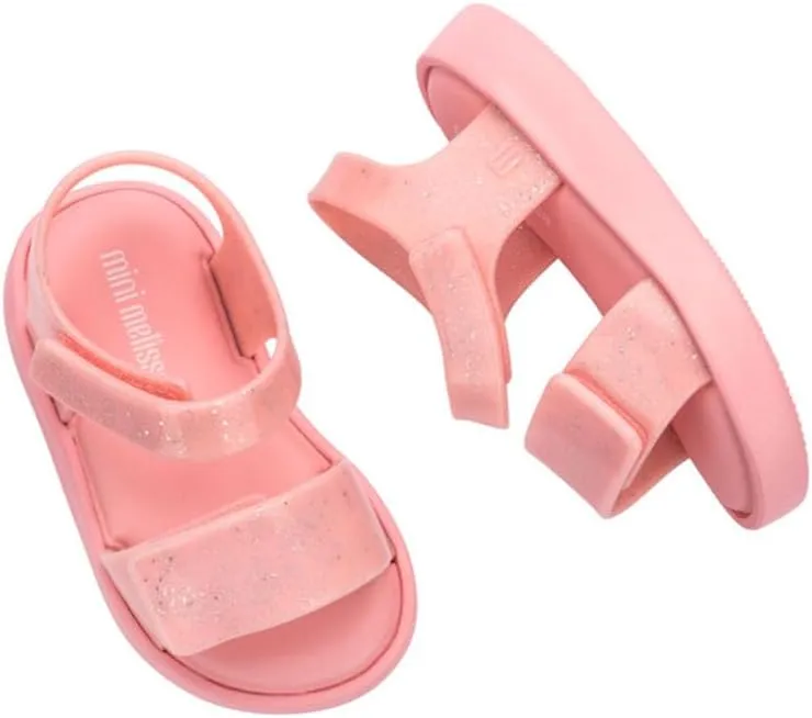 mini melissa Jump Sandals for Babies & Toddlers - Papete Jelly Sandal w/Velcro Fastener, Comfy Sandals for Toddler Girls