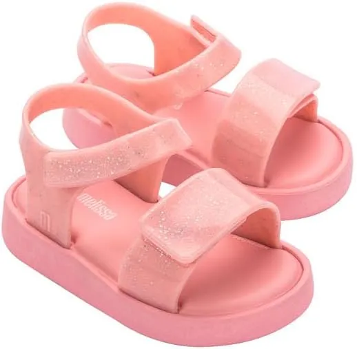 mini melissa Jump Sandals for Babies & Toddlers - Papete Jelly Sandal w/Velcro Fastener, Comfy Sandals for Toddler Girls