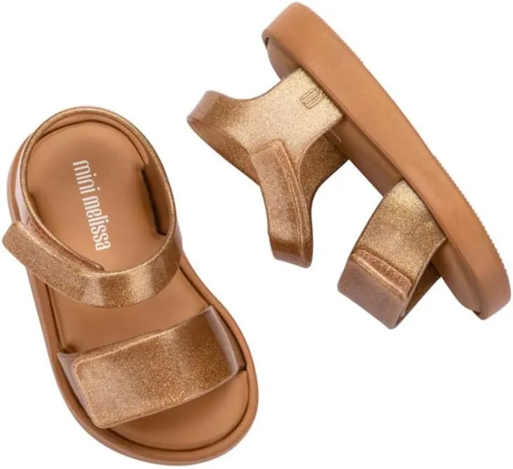 mini melissa Jump Sandals for Babies & Toddlers - Papete Jelly Sandal w/Velcro Fastener, Comfy Sandals for Toddler Girls