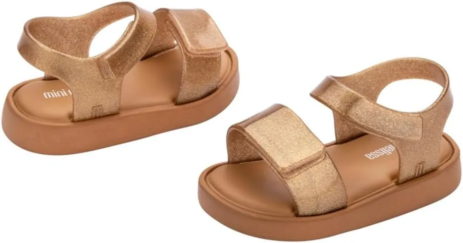 mini melissa Jump Sandals for Babies & Toddlers - Papete Jelly Sandal w/Velcro Fastener, Comfy Sandals for Toddler Girls
