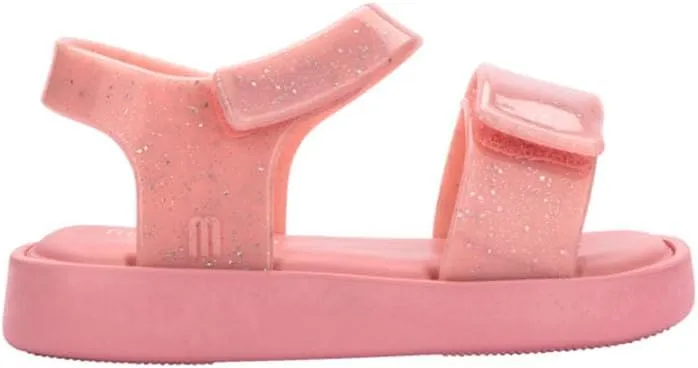 mini melissa Jump Sandals for Babies & Toddlers - Papete Jelly Sandal w/Velcro Fastener, Comfy Sandals for Toddler Girls