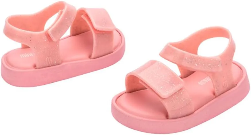 mini melissa Jump Sandals for Babies & Toddlers - Papete Jelly Sandal w/Velcro Fastener, Comfy Sandals for Toddler Girls