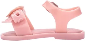 mini melissa Mar Hot Sandals for Babies & Toddlers - Sparkly Sandals w/Heart Buckle & Bow for Baby Girls, Kids Jelly Shoes